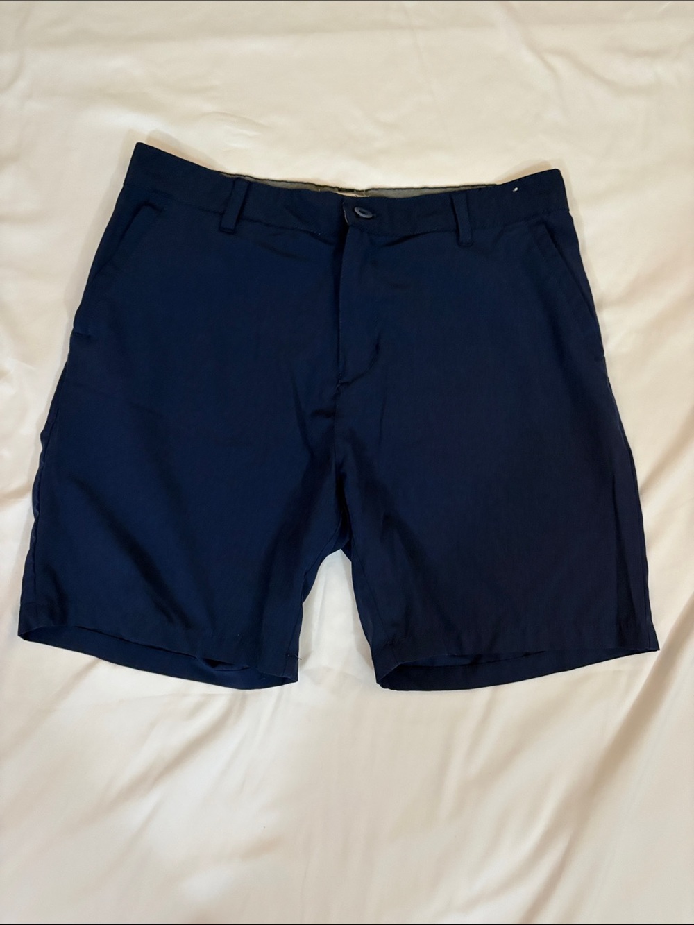 Men's Flat Front Navy Shorts